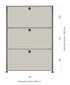 Haller Module 3 High Sideboard